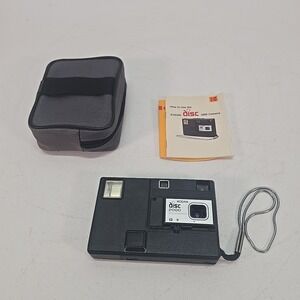 Vintage 1980's Kodak Disc 2000 Camera With Case & Manual